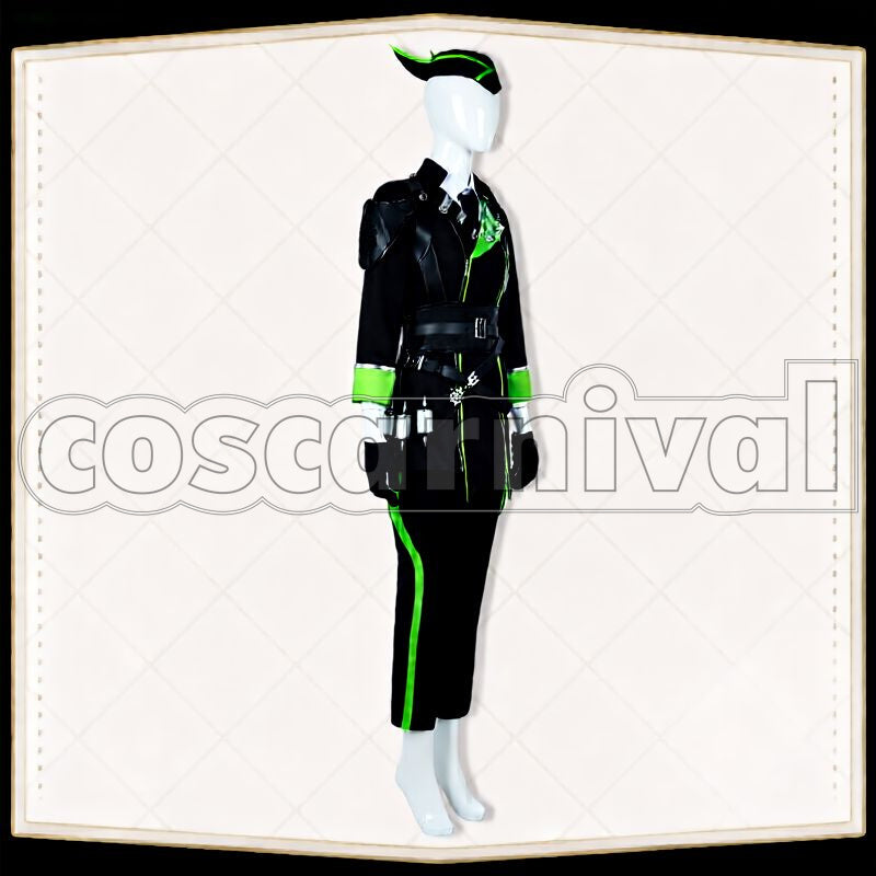 Sebek Zigvolt Diasomnia Dorm Uniform Cosplay cosplay costume from Disney Twisted-Wonderland Silver, side view