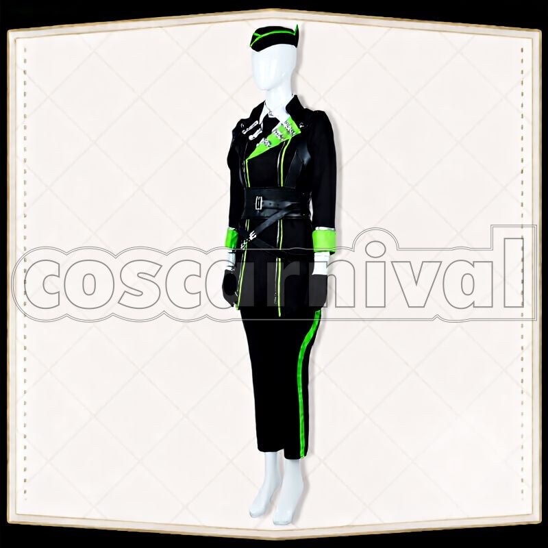 Sebek Zigvolt Diasomnia Dorm Uniform Cosplay cosplay costume from Disney Twisted-Wonderland Silver, front view 3