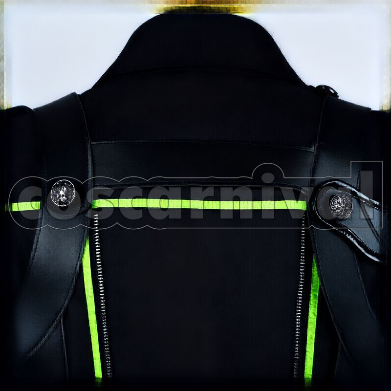 Sebek Zigvolt Diasomnia Dorm Uniform Cosplay cosplay costume from Disney Twisted-Wonderland Silver, back view 2