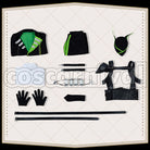 Sebek Zigvolt Diasomnia Dorm Uniform Cosplay cosplay costume from Disney Twisted-Wonderland Silver, set view