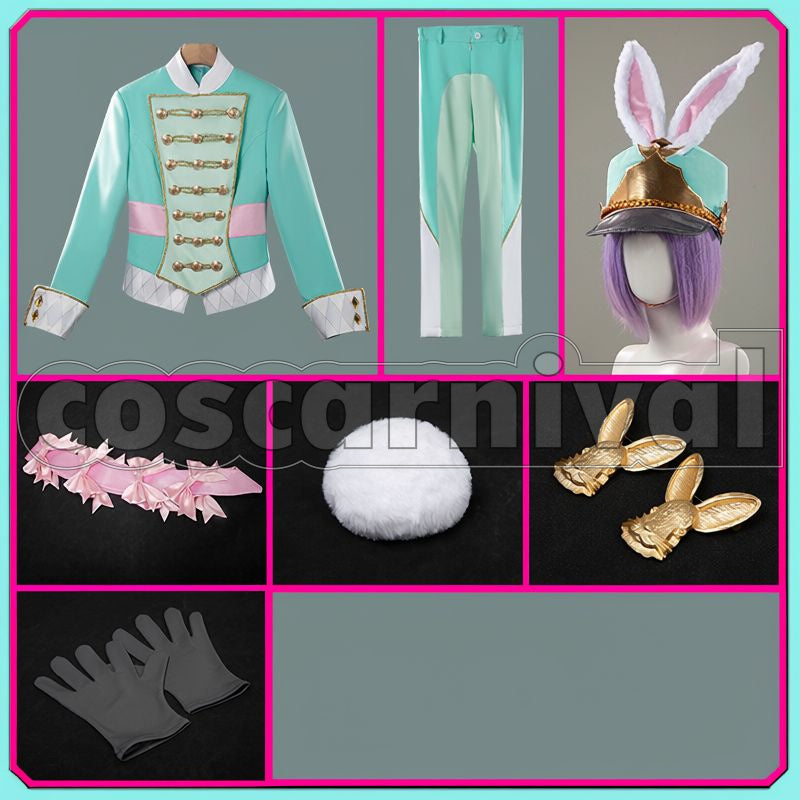 White Rabbit Fest Cosplay cosplay costume from Disney Twisted-Wonderland Silver, set view
