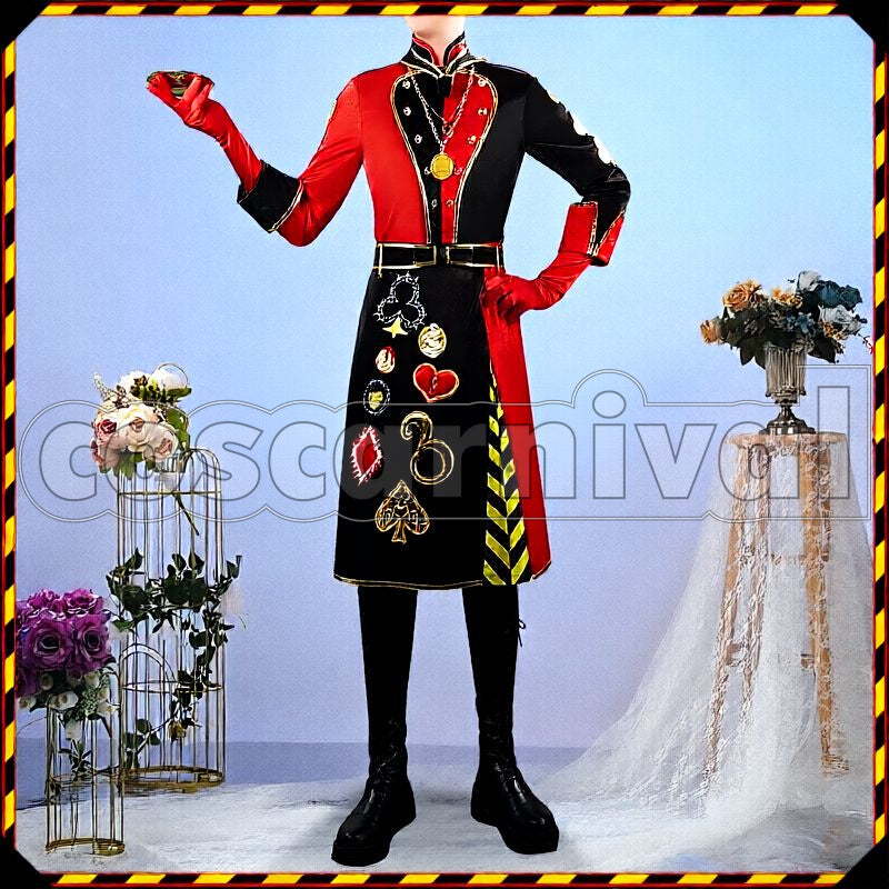 Clover Queen's Chef Coat Cosplay cosplay costume from Disney Twisted-Wonderland Trey, front view 2