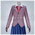Literature Club! Monika School Uniform Cosplay cosplay costume from Doki Doki, front view