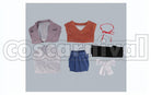 Literature Club! Monika School Uniform Cosplay cosplay costume from Doki Doki, set view