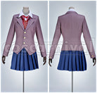 Literature Club! Natsuki, Yuri School Uniform Cosplay cosplay costume from Doki Doki, front view 2