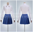 Literature Club! Sayori School Uniform Cosplay cosplay costume from Doki Doki, front view 5