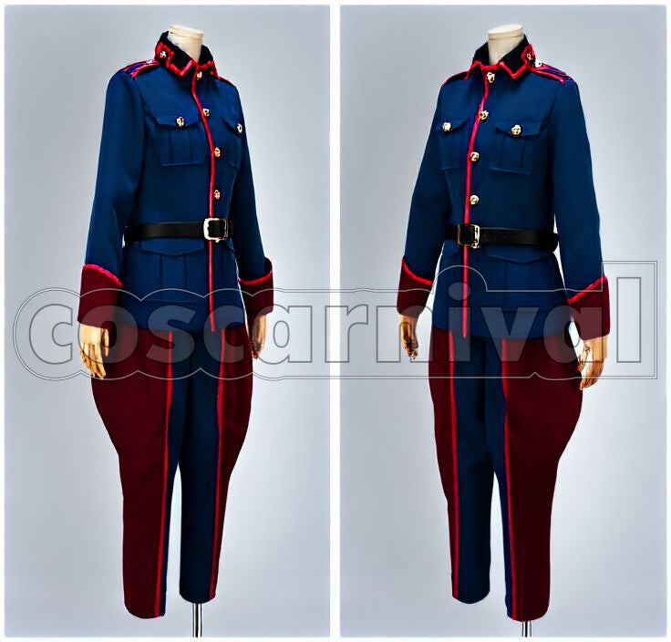 Warau Abe no Sōsei Yamainu Squad Uniform Cosplay cosplay costume from Donten ni, front view 2