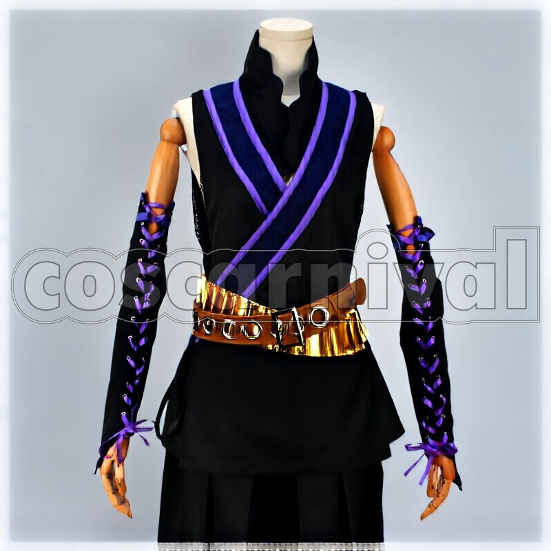 Warau Shirasu Kinjō Ninja Outfit Cosplay cosplay costume from Donten ni, front view