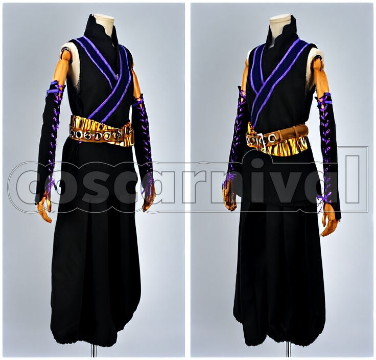 Warau Shirasu Kinjō Ninja Outfit Cosplay cosplay costume from Donten ni, front view 2