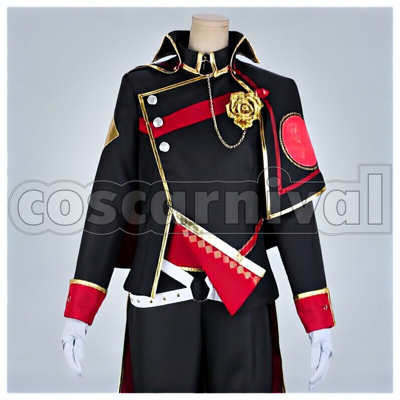 Adonis Otogari Invitation Black Blood Banquet Cosplay cosplay costume from Ensemble Stars!, front view 1