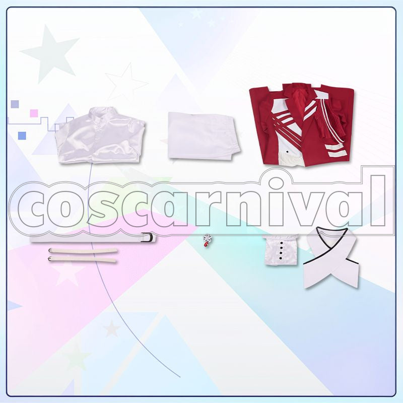 All Idols SS Outfit (Red Team) Cosplay cosplay costume from Ensemble Stars!, set view