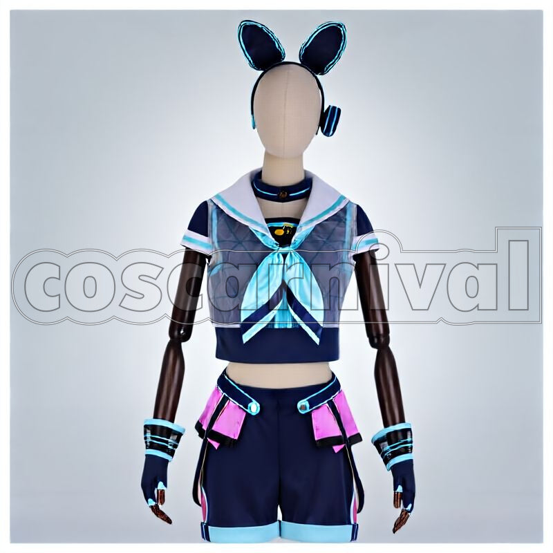 Amusement☆The Live Party of Cats and Rabbits Nazuna Nito Cosplay cosplay costume from Ensemble Stars!, front view