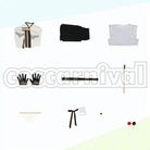 Aroma* Veiled Fragrance Knights Ritsu Sakuma, Izumi Sena, Tsukasa Suou, Leo Tsukinaga Cosplay cosplay costume from Ensemble Stars!, set view