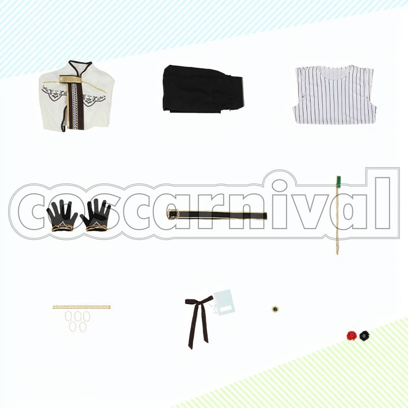 Aroma* Veiled Fragrance Knights Ritsu Sakuma, Izumi Sena, Tsukasa Suou, Leo Tsukinaga Cosplay cosplay costume from Ensemble Stars!, set view