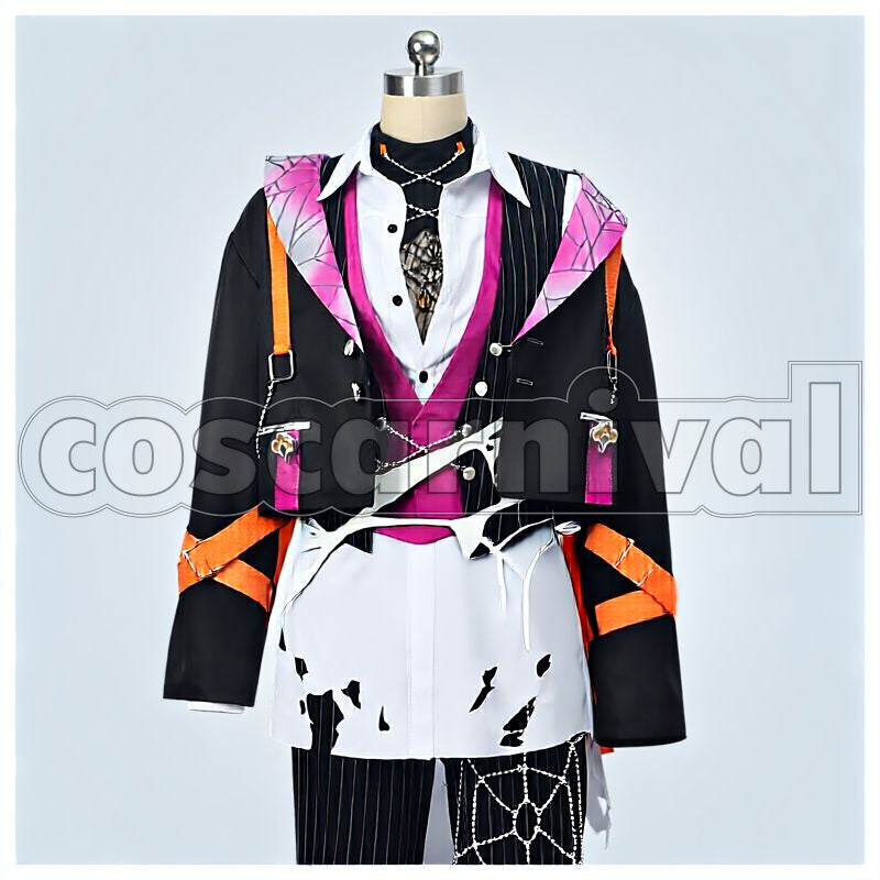 Crazy:B Niki Shiina, Rinne Amagi, HiMERU Helter-Spider MV Outfit Cosplay cosplay costume from Ensemble Stars!!, front view 1