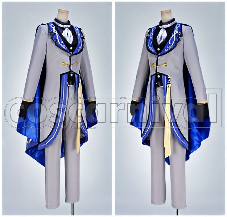 Eichi Tenshouin, Tsumugi Aoba Reminiscence＊Monochrome Checkmate Cosplay cosplay costume from Ensemble Stars!, front view 2