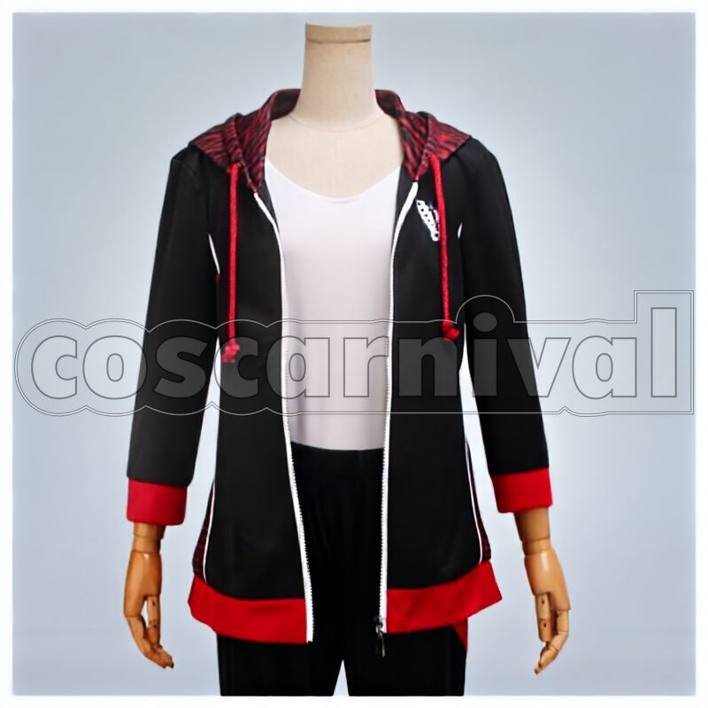 Hinata Aoi, Rei Sakuma, Yuta Aoi, Ritsu Sakuma, Mao Isara, Natsume Sakasaki etc. Shoufuku＊The Ogres and Brothers' Setsubun Festival Before Talent Bloom Practice Jersey Cosplay cosplay costume from Ensemble Stars!, front view 1