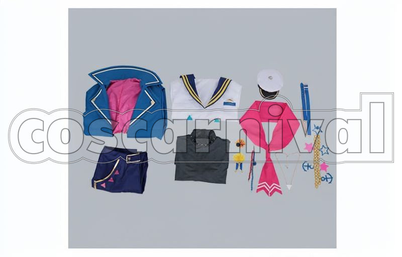 Hinata Aoi Voyage! Early Spring Cruising Live Cosplay cosplay costume from Ensemble Stars!, set view