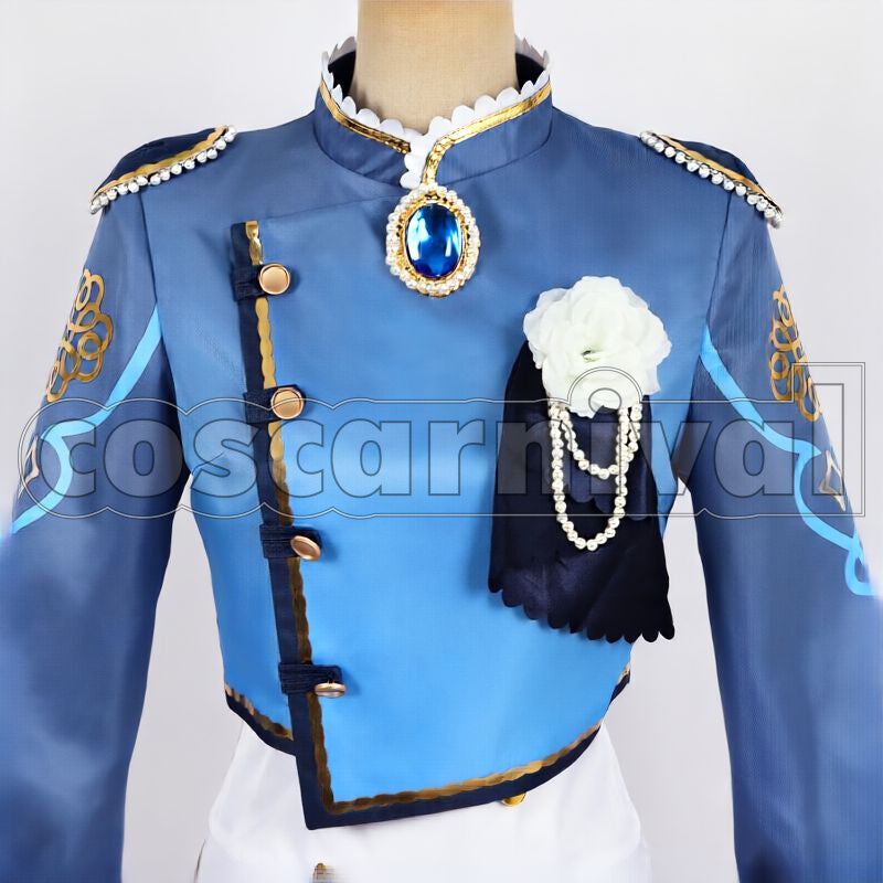 Hiyori Tomoe, Eichi Tenshouin White Headdress Cosplay cosplay costume from Ensemble Stars!!, front view 4