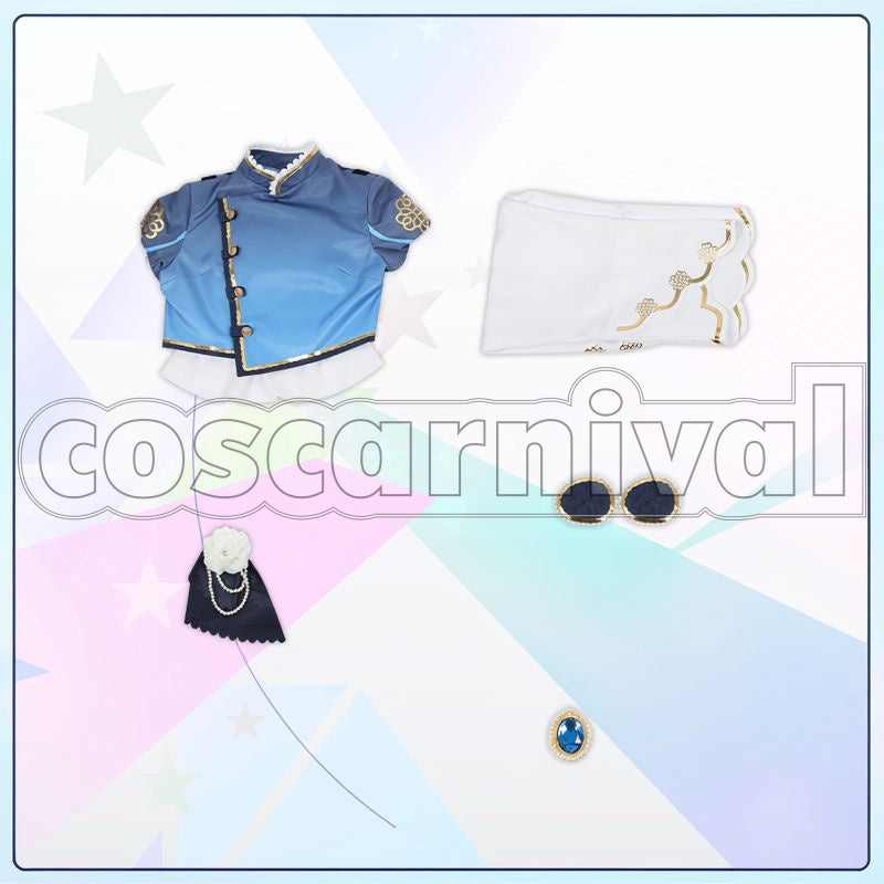 Hiyori Tomoe, Eichi Tenshouin White Headdress Cosplay cosplay costume from Ensemble Stars!!, set view