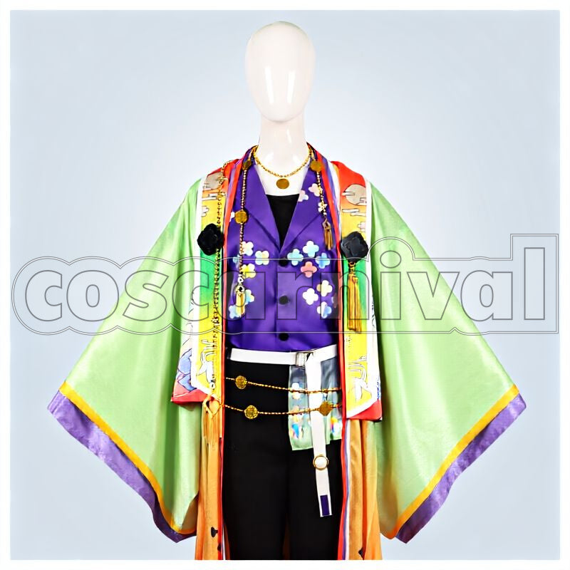 Hiyori Tomoe, Tatsumi Kazehaya, Hokuto Hidaka, Arashi Narukami, Kanata Shinkai Moonlight Disco Cosplay cosplay costume from Ensemble Stars!!, front view 1