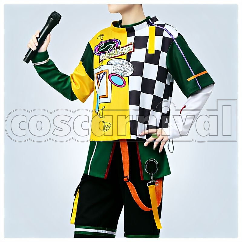 Hokuto Hidaka Chill Yellow MV Outfit Cosplay cosplay costume from Ensemble Stars!!, front view 1