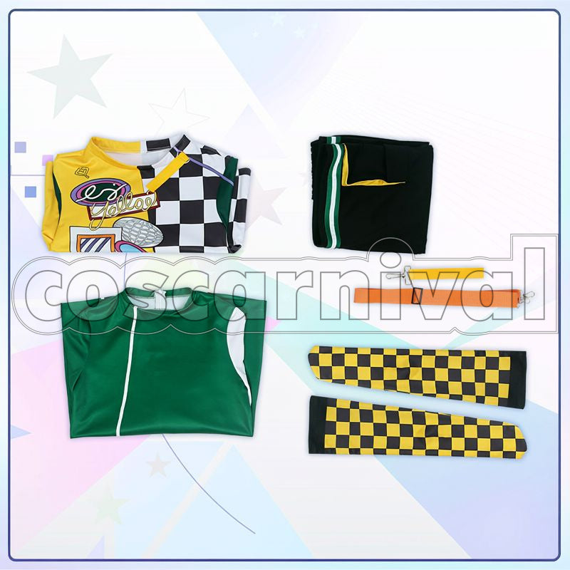 Hokuto Hidaka Chill Yellow MV Outfit Cosplay cosplay costume from Ensemble Stars!!, set view