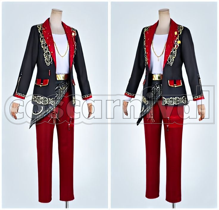 Jin Sagami Saga＊Rushing Up Rainbow Stage Cosplay cosplay costume from Ensemble Stars!, front view 2