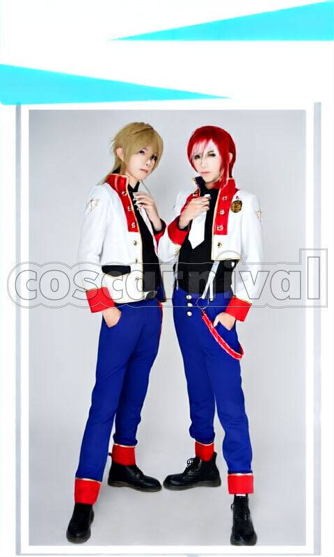Keito Hasumi, Arashi Narukami, Kaoru Hakaze The Golden Wind＊Wishing Live of Encouragement Cosplay cosplay costume from Ensemble Stars!, front view 2