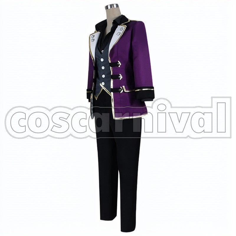 Ogami Kaoru Hakaze Brilliant Hot Holiday Party cosplay costume from Ensemble Stars! Koga, side view