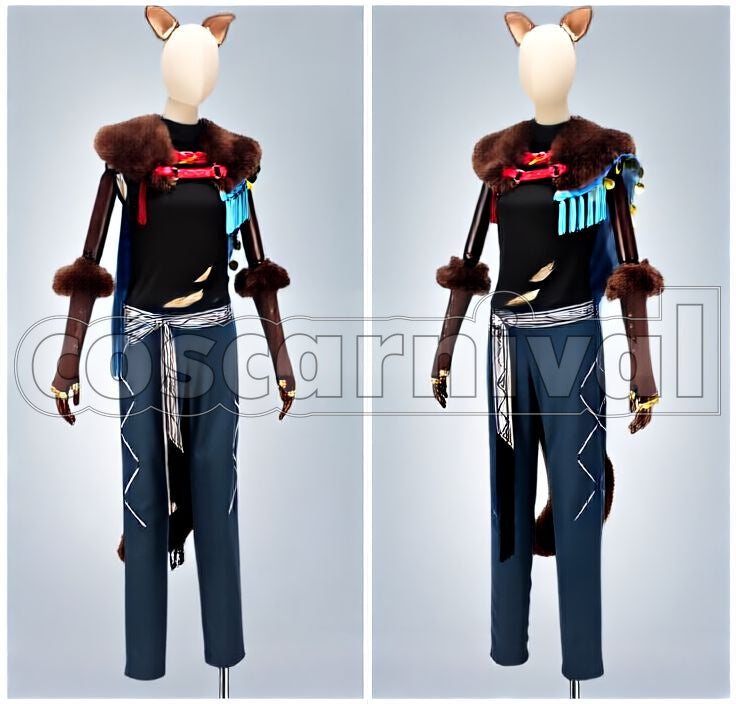 Kuro Kiryu The Wolf and Red Riding Hood Cosplay cosplay costume from Ensemble Stars!, front view 2