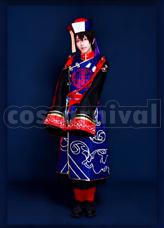 Lots of Monsters☆Sweet Halloween Chiaki Morisawa Horror Jiangshi Cosplay cosplay costume from Ensemble Stars!, front view 2