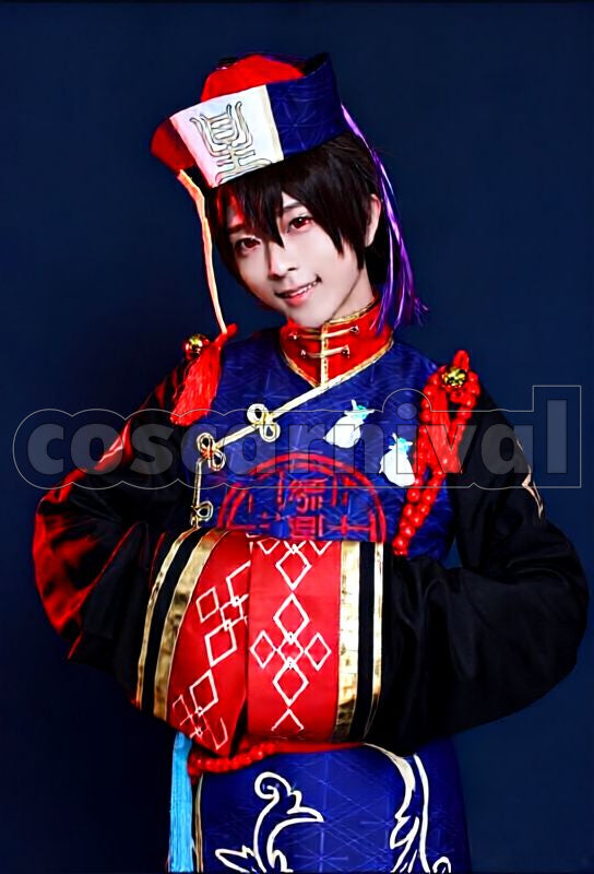 Lots of Monsters☆Sweet Halloween Chiaki Morisawa Horror Jiangshi Cosplay cosplay costume from Ensemble Stars!, front view 3