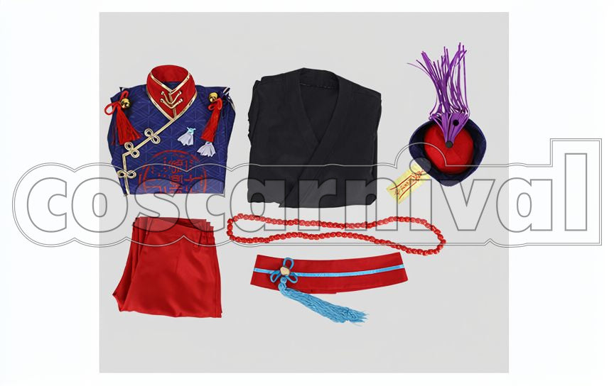 Lots of Monsters☆Sweet Halloween Chiaki Morisawa Horror Jiangshi Cosplay cosplay costume from Ensemble Stars!, set view