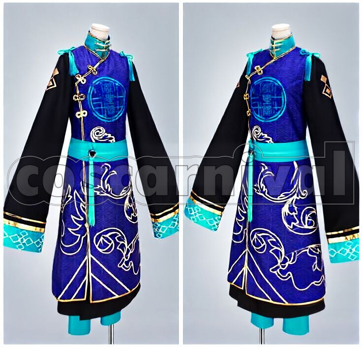 Lots of Monsters☆Sweet Halloween Kanata Shinkai Horror Jiangshi Cosplay cosplay costume from Ensemble Stars!, front view 2