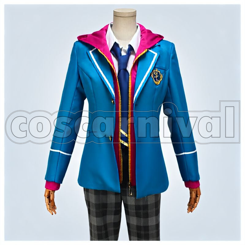 Mao Isara Yumenosaki Academy School Uniform Necktie 3-Color Set Cosplay cosplay costume from Ensemble Stars!, color set 5010 front view 1