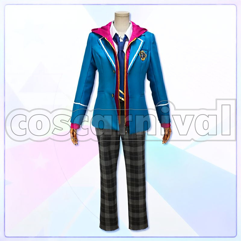 Mao Isara Yumenosaki Academy School Uniform Necktie 3-Color Set Cosplay cosplay costume from Ensemble Stars!, color set 5011 front view 2
