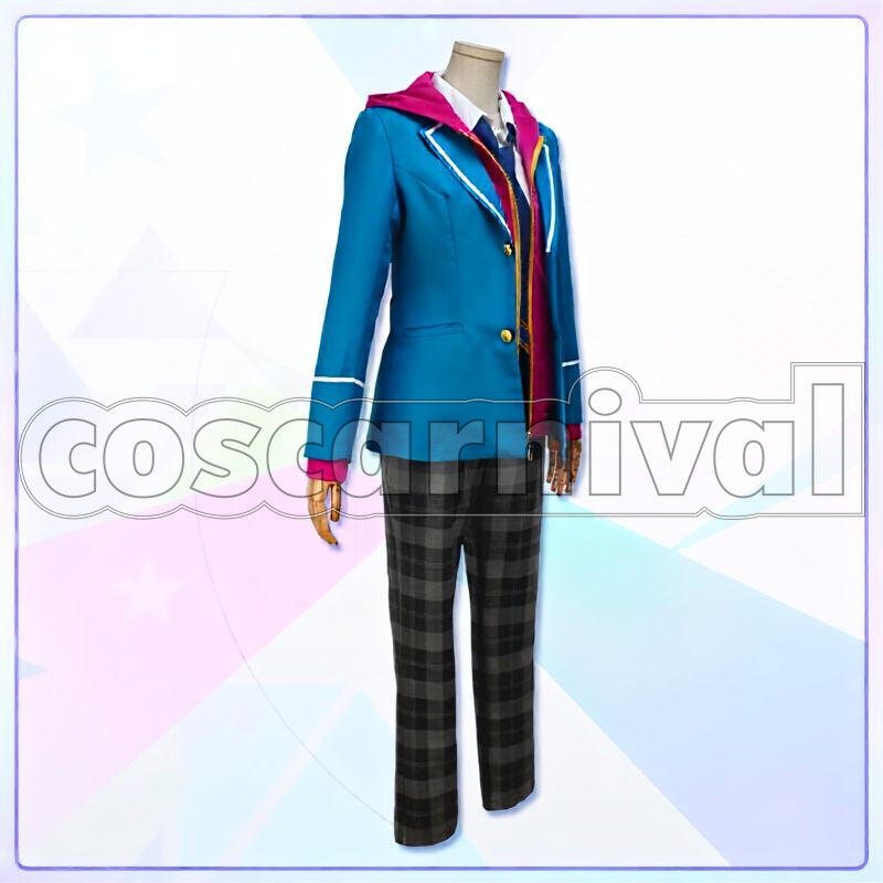 Mao Isara Yumenosaki Academy School Uniform Necktie 3-Color Set Cosplay cosplay costume from Ensemble Stars!, color set 5012 front view 3