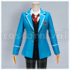 Midori Takamine Yumenosaki Academy School Uniform Necktie 3-Color Set Cosplay cosplay costume from Ensemble Stars!, color set 5158 front view 1