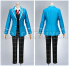 Midori Takamine Yumenosaki Academy School Uniform Necktie 3-Color Set Cosplay cosplay costume from Ensemble Stars!, color set 5159 detail view 1