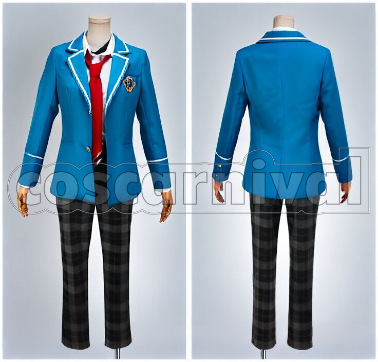 Mitsuru Tenma Yumenosaki Academy School Uniform Necktie 3-Color Set Cosplay cosplay costume from Ensemble Stars!, color set 5005 detail view 1