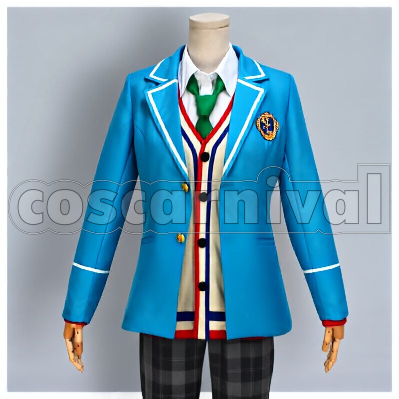 Nazuna Nito Yumenosaki Academy School Uniform Necktie 3-Color Set Cosplay cosplay costume from Ensemble Stars!, color set 5120 front view 1