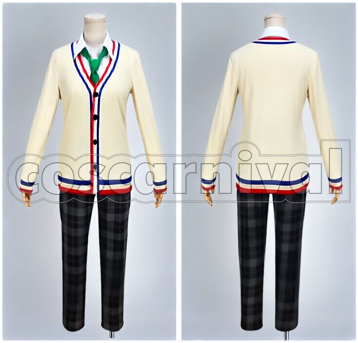 Nazuna Nito Yumenosaki Academy School Uniform Necktie 3-Color Set Cosplay cosplay costume from Ensemble Stars!, color set 5123 detail view 2