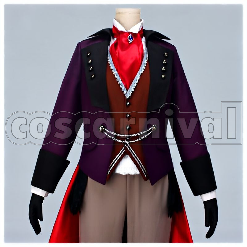 Rei Sakuma Raising Curtains! Dark Night Halloween Cosplay cosplay costume from Ensemble Stars!, front view 1