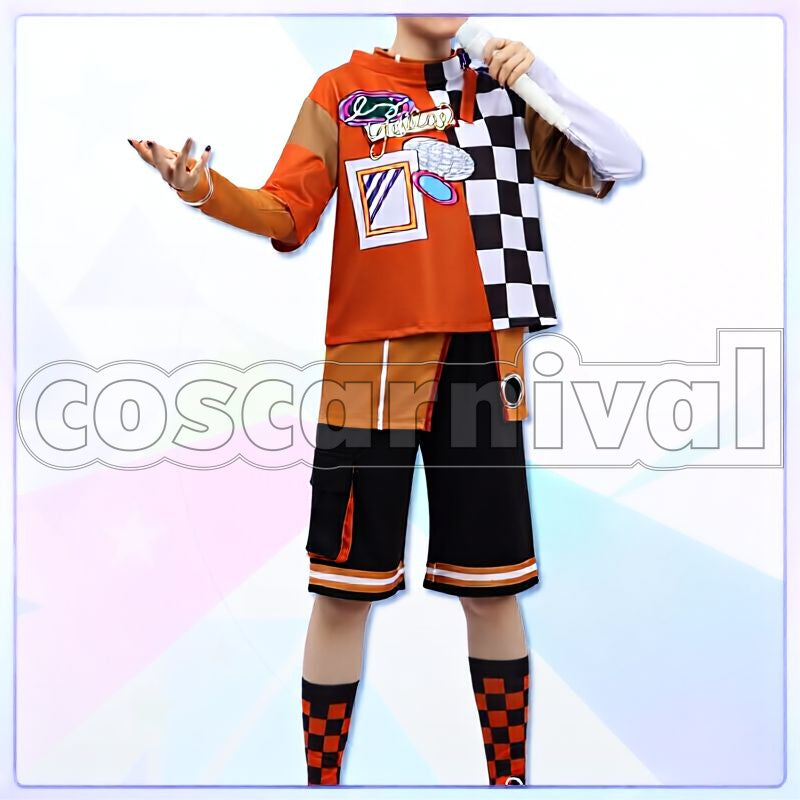 Rinne Amagi Chill Yellow MV Outfit Cosplay cosplay costume from Ensemble Stars!!, front view 2