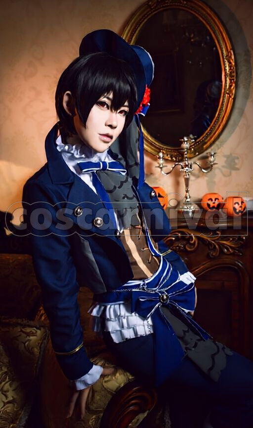Ritsu Sakuma Raising Curtains! Dark Night Halloween Cosplay cosplay costume from Ensemble Stars!, front view 5