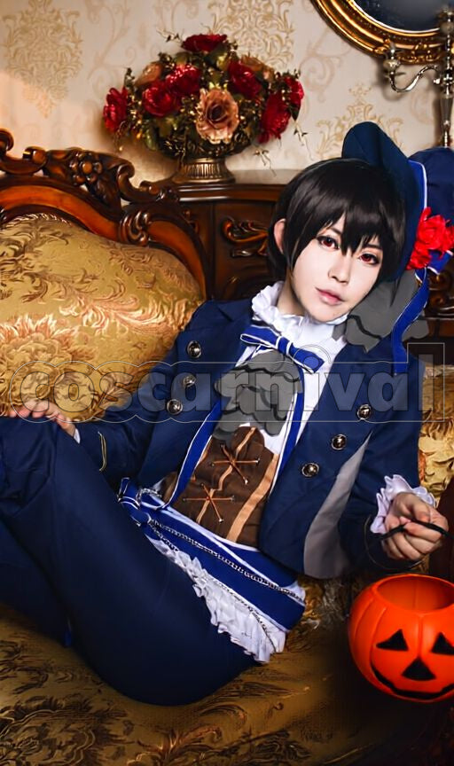 Ritsu Sakuma Raising Curtains! Dark Night Halloween Cosplay cosplay costume from Ensemble Stars!, front view 6