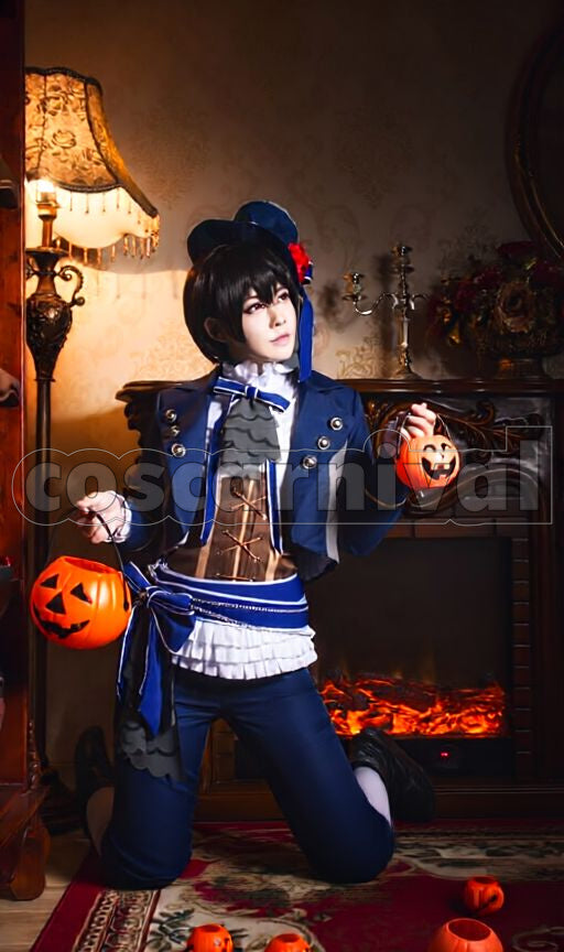Ritsu Sakuma Raising Curtains! Dark Night Halloween Cosplay cosplay costume from Ensemble Stars!, front view 9