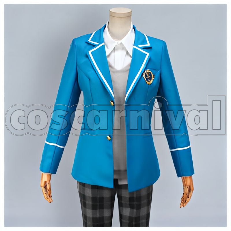 Ritsu Sakuma Yumenosaki Academy School Uniform Cosplay cosplay costume from Ensemble Stars!, front view 1