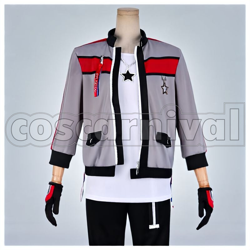 RYUSEITAI Tetora Nagumo School Festival The Scramble of a Startup Hero Cosplay cosplay costume from Ensemble Stars!, front view 1